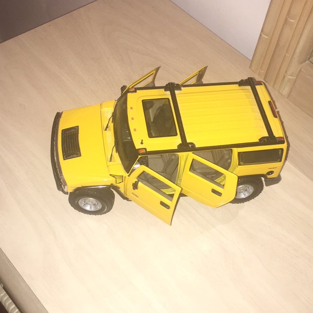 Yellow Hummer Model